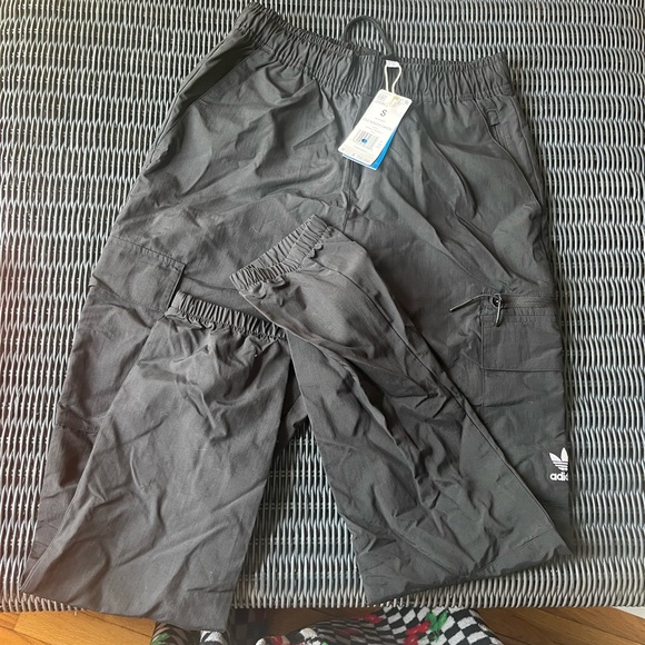 Adidas Charcoal Cargo Shorts - Picture 1 of 8
